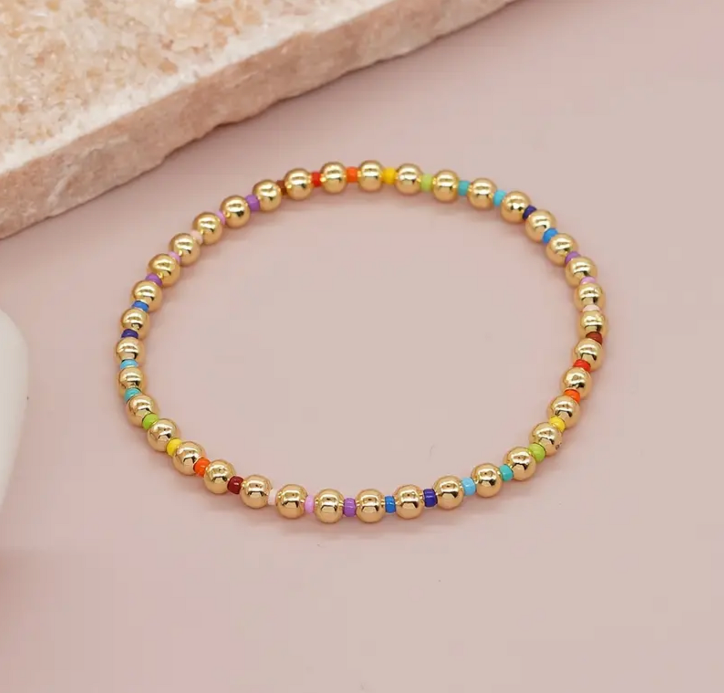 Elastic Beaded Bracelet