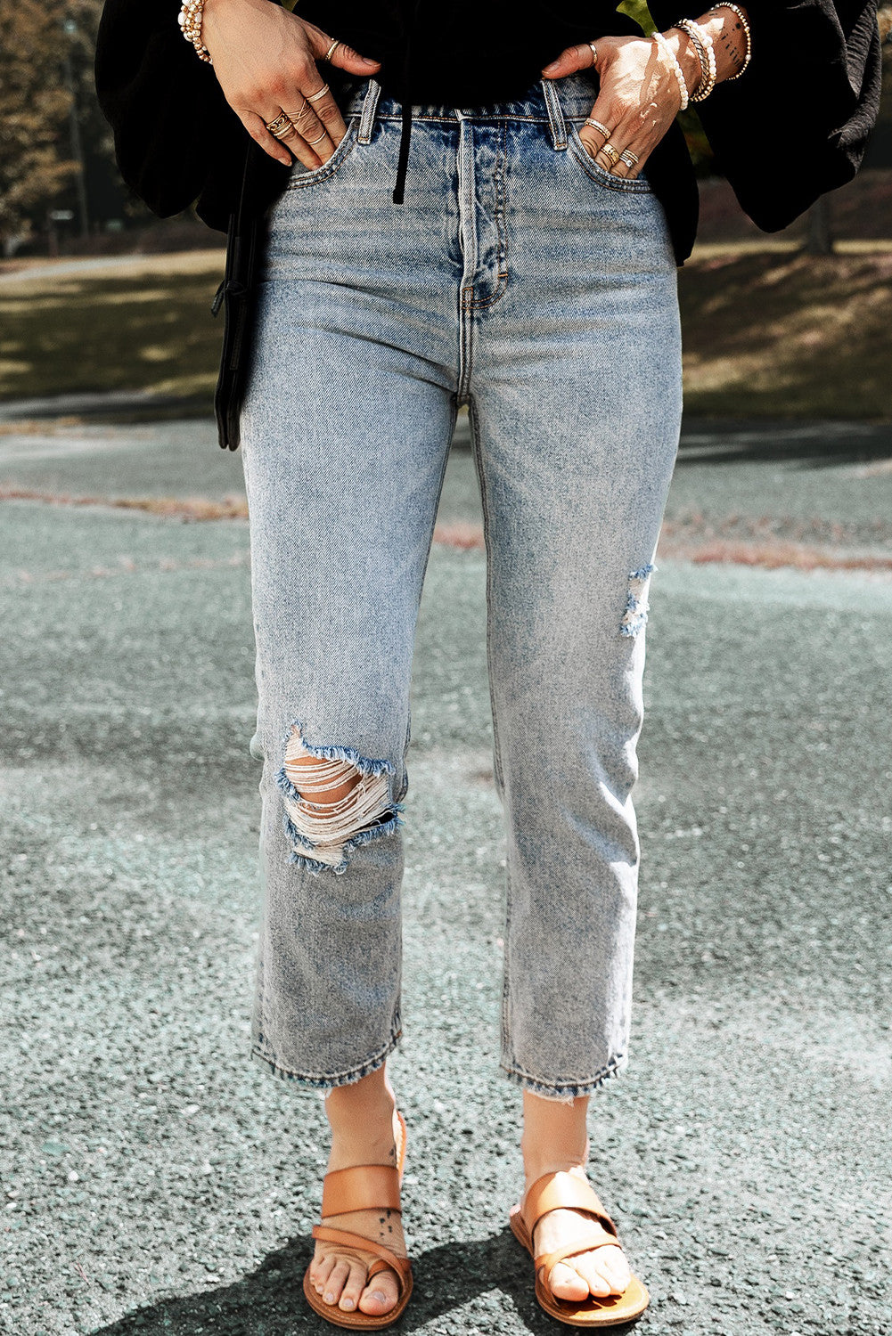 Straight Leg Jeans