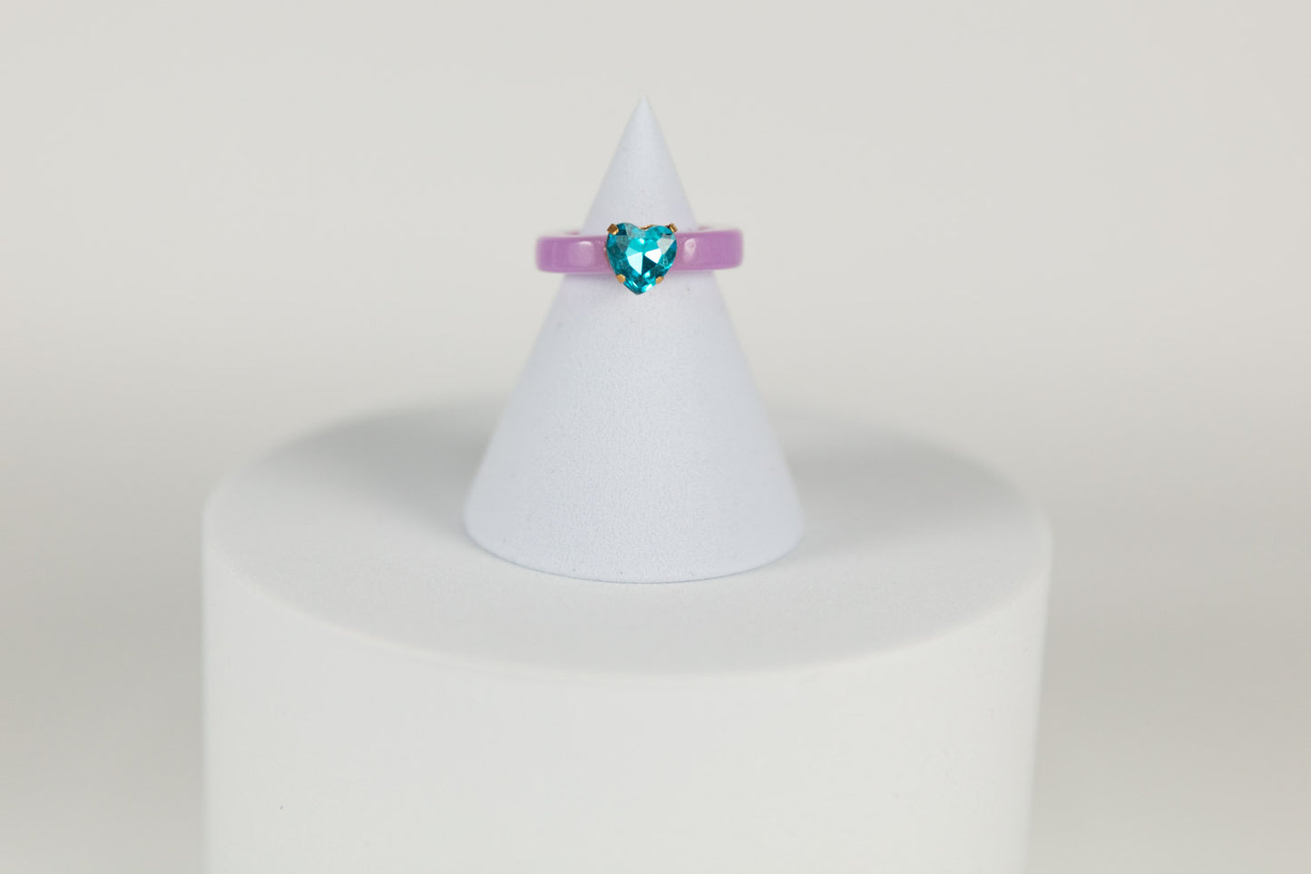 Sweetheart Ring in Pink & Blue