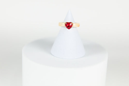 Sweetheart Ring in White & Red