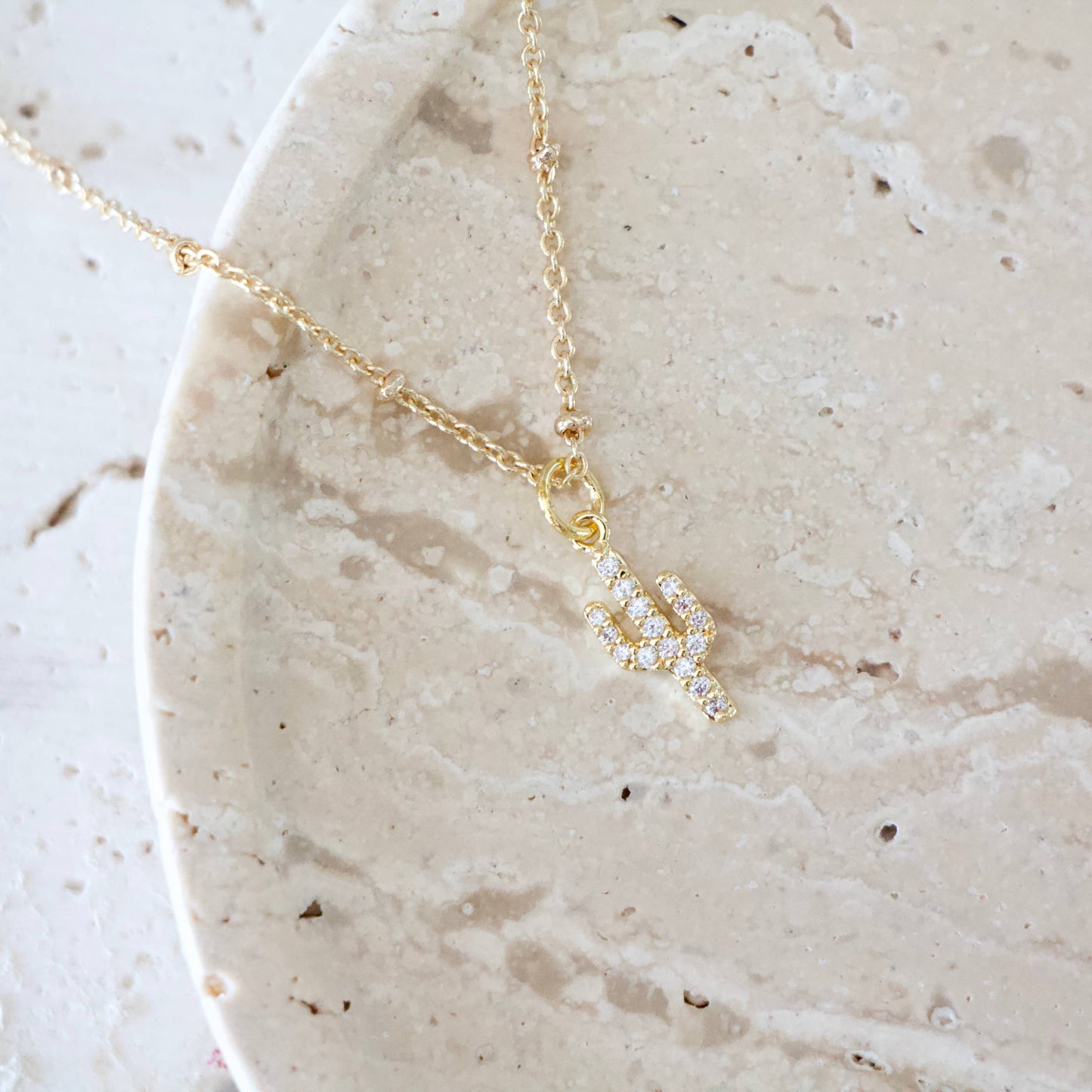 Mini Cactus  Necklace 