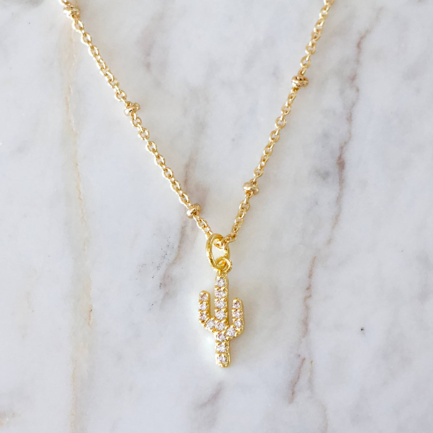 Mini Cactus  Necklace 