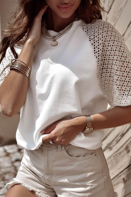 Penelope Lace Half Sleeve Tee