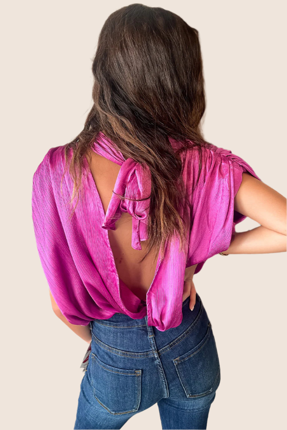 Valerie Open Back Blouse