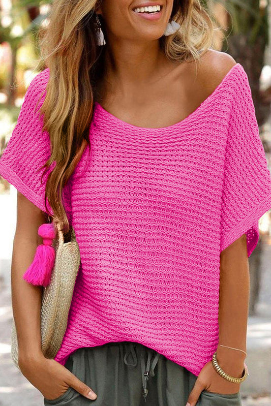 Linda Knitted Pink Top